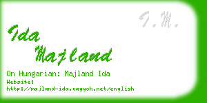 ida majland business card